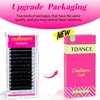 TDANCE Cashmere Lash Extensions Super Soft Classic Lash Extensions 0.03mm Thickness CC Curl Single Length 12mm Individual Volume Lash Extensions for Professional Salon Use(0.03-CC,12mm)