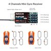 Radiolink R4FGM V2.1 2.4Ghz 4 Channels RC Gyro Receiver for Mini RC Cars 400m Long Range Control for RC Remote Controller RC8X/RC6GS V3/RC4GS V3