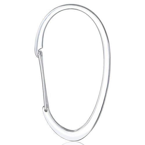 Silver Shower Curtain Rings, Rustproof Shower Curtain Hooks for Bathroom, ZESLMG Chrome Decorative Shower Hooks Rings for Shower Curtain Rod Hangers, Set of 12