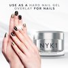 Strengthening Nail Builder Gel For Nails (.5 Fl Oz / 15ml) NYK1 NailForce Gel Builder For Nails Fix Split Broken Nail Strengthener - Clear Polygel Nail Gel Builder UV Gel and LED Hard Gel For Nails
