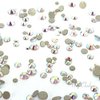 CRYSTAL AB (001 AB) Tiny small sizes mixed with Swarovski 2058 Xilion Rose flatbacks sizes ss3, ss5, ss6, ss7, ss9, ss10 No-Hotfix rhinestones nail art 144 pcs (1 gross) from Mychobos