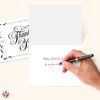 Thank You Greeting Cards and Envelopes – Elegant Fold Over Greetings for Wedding, Christmas, Valentine’s, Bridal Shower, Anniversary – Blank Inside | 4.5 x 5.5” (A2 Size) | 25 per Pack