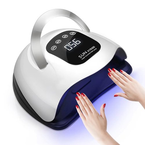 GGUP 320W UV LED Nail Lamp, Professional UV Nail Dryer Light for Gel Nails with 72 Beads, Fast Curing Gel Polish Lamp Auto Sensor 4 Timer Setting Portable Gel Curing Lamp for Home & Salon