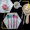 TiTo Titanium Cutlery Set Outdoor Camping Ultra Lightweight Tableware Spoon Knife Spork for Backpacking, Hiking, Travel, Home with Box and Cloth Bag (Colorful Set)