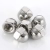 1/4-20 Acorn Cap Nuts, 304 Stainless Steel 18-8, Bright Finish, 50 PCS