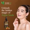 VoilaVe USDA and ECOCERT 100% Pure Organic Moroccan Argan Oil for Skin, Nails & Hair Growth, Anti-Aging Face Moisturizer, Cold Pressed, Hair Moisturizer, Rich in Vitamin E, As Seen On TV - 4 fl oz