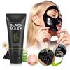 SHVYOG Blackhead Peel Off Face Mask, 3-in-1 Blackhead Remover Mask with Brush & Tea Tree Oil Serum, Charcoal Mask for Deep Cleansing Dirts, Pores, Skin Oil (100g+30ml)