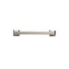 Hickory Hardware 1 Pack Solid Core Kitchen Cabinet Pulls, Luxury Cabinet Handles, Hardware for Doors & Dresser Drawers, 6-5/16 Inch (160mm) Hole Center, Satin Nickel, Studio Collection