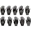 Xmasir Pack of 24 Sheets Henna Tattoo Stencil Kit/Temporary Tattoo Templates,Self-Adhesive Indian Arabian Tattoo Sticker for Body Paint New Designs
