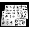 Henna City All-natural Jagua Tattoo Kit - (1 oz) | Temporary tattoos | Henna tattoo kit | henna | Fake tattoos | Semi permanent tattoo | henna cones | Henna stencils included | Organic henna jagua