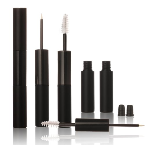 COSIDEA 50PCS Empty 5m 2 in 1 Mascara tube and Eyeliner containers 10ml dual Ended tubes container with wand for castor oil eyelash glue bottle packing