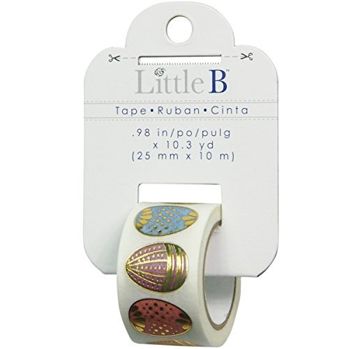 Little B Foil Tape, 25mm by 10m, Easter Eggs