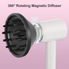 360° Rotating Magnetic Hair Diffuser Attachment for Laifen Hairdryer, Hair Trends High Speed Hair Dryer Difffuser, Compatible with Dyson* Airwrap Styler HS01 HS03 HS05, Black