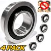 HD Switch Front Wheel Bearings Kit fits John Deere L100 L105 L108 L110 L120 L130 Bushing to Bearing Conversion Kit - Premium Quality Bearings & Heat Treated Thrust Washers