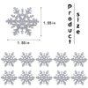 TUCEWP 10Pcs Snowflake Hair Clip for Women Girls Cute Hair Pins Nonslip Sparkly Hair Barrette Snap Small Silver Metal Alligator Clips for Long Thick Hair Holiday Wedding Bridal Hair Accessories