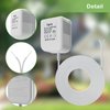 SigeIy Doorbell Transformer 24V 500MA Doorbell Power Adapter AC110-120V to AC24V, Compatible with Ring, Nest, Eufy, Wyze, Arlo Visual Doorbell (with 32.8ft Cable White)