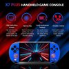 Upgraded New 128Bit Built-in 1000 Games Retro Portable Mini Handheld Video Game Console 8-Bit 5.1 Inch 128Bit Color LCD Kids Color Game Player (Blue)