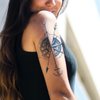 Oottati 6 Sheets Semi Permanent Fake Waterproof Arm Temporary Tattoo Stickers Long Lasts 1-2 Weeks, Ship Boat Anchor Rope Compass Scorpion Lighthouse Sailor Sea Arrow Natural Fading