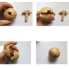 Handmade Wooden Puzzle Magic Ball Brain Teasers Toy Intelligence Game Sphere Puzzles for Adults