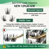 Lash Clusters 96pcs Individual Lashes D Curl 10mm Eyelash Clusters KEYYOU Volume Wispy Lash Extension Soft&Comfortable Easy DIY at Home(Y09,D-10mm)