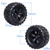 CrazyHobby Pre-Glued 2.8 RC Monster Truck Tires and Wheels 12mm Hex Hubs for 1/10 Arrma Granite Voltage MEGA 2WD 1/10 Granite 4X4 V3 3S BLX Mounted, Set of 4
