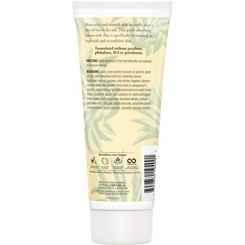 Burt's Bees Aloe & Coconut Oil After-Sun Soother, 6 Oz (Package May Vary)