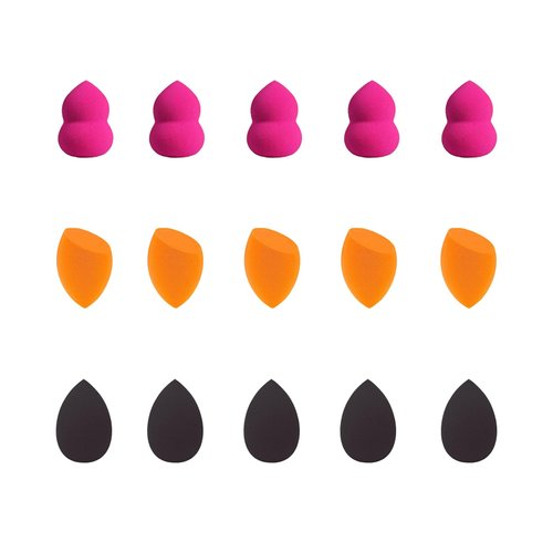 GFOUNS beauty blender bulk makeup sponge set:15 pcs perfect medium beauty sponge makeup blender flawless for liquid,foundation,blending,make up sponges for face