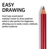 BOM Basic Wood Brow Pencil, Waterproof Smooth Fine Shape for Beginners (01 Ebony Gray)
