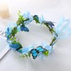 Blue Butterfly Flower Crown for Women Girls Boho Butterfly Headband Adjustable Headband Hair Accessories for Women Girls