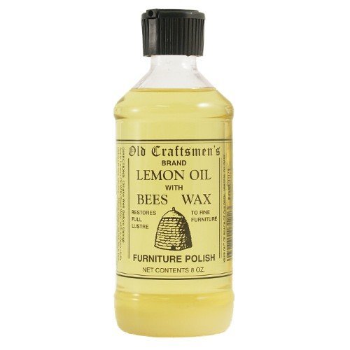 Old Craftsmen's Lemon Oil with Bees Wax Furniture Polish, 6 Bottle Pack