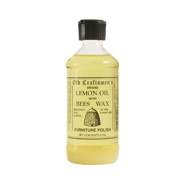 Old Craftsmen's Lemon Oil with Bees Wax Furniture Polish, 6 Bottle Pack