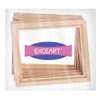 Exceart 6Pcs 1/12 Wood Dollhouse Furniture Unfinished Mini Photo Frame Artificial Miniature Scene Model DIY Wall Art Painting Toys for Nursery Room Photo Props