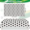 PTECDROTS 4Pcs Soccer Tablecloths, Soccer Pattern Party Table Cover, Rectangular Grass Tablecloths for Kids Soccer Theme Fan Sports Event Game Day Soccer Birthday Party Supplies, 51 x 86.6 Inch