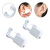 2 Pack Ear Piercing Gun Earring Disposable Ear Stud Gun Sterile No Pain Ear Piercing Gun (Dark Orage)