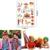 284 PCS CupaPlay Circus Temporary Tattoos - Carnival Baby Shower/Birthday Party Supplies Under the Big Top Party Goodie Bag Stuffers Favors(24 Sheets)