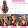SKYDO Highlight Ombre Lace Front Wig Human Hair 4/27 Honey Blonde HD Lace Front Wigs Human Hair Pre Plucked 13x4 Body Wave Lace Front Wigs Human Hair 180 Density Human Hair Wig for Women 26inch