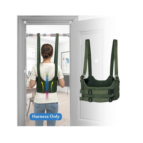 Back Stretcher Lumbar Traction Device Spinal Decompression Machine Lumbar Belt for Lower Back Pain Relief Sciatica Herniated Disc Back Alignment Device Hang Upside Down Stretch Back Harness (S 34~38)