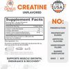 Genius Micronized Creatine Monohydrate Powder, Post Workout Supplement, Unflavored - 100% Naturally Flavored & Sweetened - Supports Muscle Building, Cellular Energy & Cognitive Function – 170g