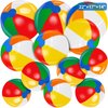 [ 22''+17''+14'' ] 12 Pack Rainbow Beach Balls Bulk, Inflatable Swimming Pool Toys Beach Ball for Kids Birthday Party Favors Outdoor Summer Games Hawaiian Tropical Luau Themed Pool Party Decorations