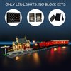 Mililier LED Light Kit for Lego 76423 Hogwarts Express & Hogsmeade Station Set, Compatible with Lego 76423 Building Blocks Model(Not Include Blocks Set)