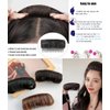 1Pc Womens Hair Bun Invisible False Hair Clip Bump It Up Volume Base Fluffy Princess Hair Pad Insert Tool Accessories (Dark Brown)