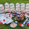 134 PCS Baseball Party Favors, 12 Set Baseball Goodie Bag, Mini Stress Balls, Baseball Stickers, Rubber Bracelets, Keychain, Tattoo Stickers, Slap Bracelets, Whistle for Baseball Themed Party Supplies