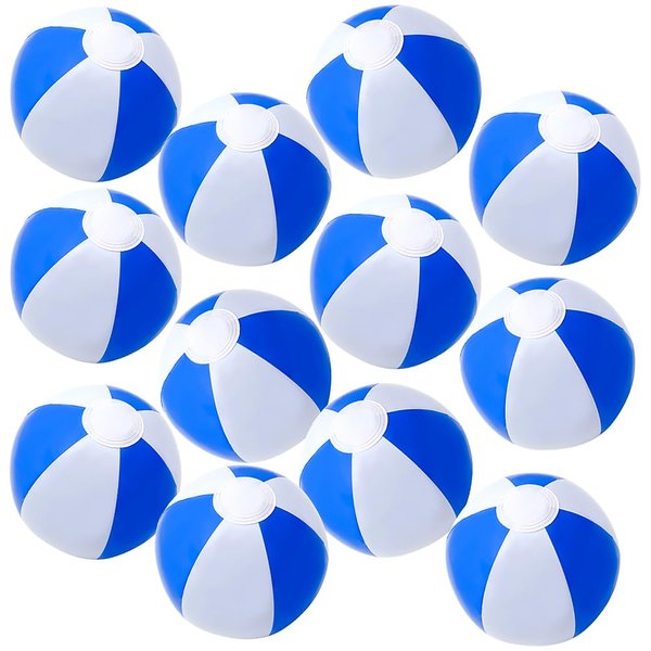 Rhode Island Novelty 12" BLUEANDWHITE Beach Ball