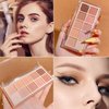 Sulily 10 Colors Eyeshadow Palette Matte Naked Eye Shadow Makeup,High Pigmented, Naturing-Looking, Ultra-Blendable,Long Lasting High Pigment Nude Eyeshadow with 3 Eyeshadow Brush(Milk Tea)