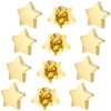 Mabor 100Pcs Star Buttons Small Plastic Sewing Craft Gold Star Buttons 1/2 Inch Star Decorative Buttons for Clothing Costume Design Scrapbooking Art Crafts DIY Decoration