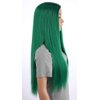 Onedor 30 Inches Green Straight Long Synthetic Hair Women Full Head Cosplay Wig with Wig Cap (Green)