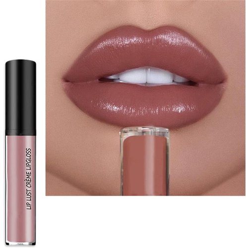 Kayswnag 12 Color Cream Texture Waterproof Lipstick, Lip Gloss Lip Lust Creme Lipgloss Liquid Lipstick,Waterproof Long Lasting Velvet Lip Gloss (07#)
