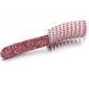 Bestbling Bling Styling Hair Smooth and Detangle Hair Brush for Women, Girl, Men, Arc-shaped Spareribs Comb (Pink)