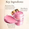 Sara Happ Pink Peppermint Lip Scrub & Sweet Clay Lip Mask Duo - Gently Exfoliates, Polishes, Revitalizes, Moisturizes, Rejuvenates, Conditions and Smooths Dry Lips, Vegan, 0.5 oz