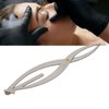 Jauarta Eyebrow Stencil Microblading Ruler Stainless Steel 3 Point Positioning Golden Ratio Symmetrical Measuring Tool Eyebrow Ruler (Silver Color)
